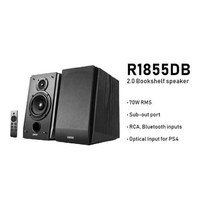 Edifier R1855DB Bookshelf Speaker Bluetooth V5.1 4" Mid Bass
