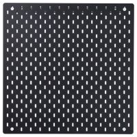 SKÅDIS Pegboard, black, 56x56 cm (สกัวดิส แผ่นเส้นใยไม้อัด, ดำ, 56x56 ซม.)