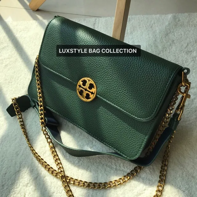 LUXSTYLE BAG] Authentic Original Tory Burch Chelsea Convertible Shoulder Bag  Green | Lazada Singapore