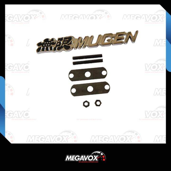 Mugen Black/Silver Grill Emblem | Lazada PH