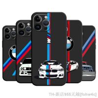 【LZ】۩  BMW-Sports Drift Car Case for iPhone 13 Pro 8 Plus 7 6s XR 11 XS X 12 Mini 14 Pro Max SE Luxury Shockproof Black Soft Cover