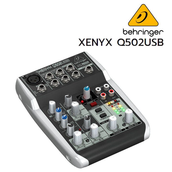 มิกเซอร์ 5 แชนแนล Mixer Behringer รุ่น XENYX Q502USB with USB/Audio