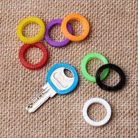 【cw】 8Pcs Color Hollow Silicone Cap Covers Holder Elastic Keyring Rings Organizer Wallets Hot 【hot】