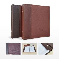 PU Leather Photo Album 40 pages 80 pockets 7inch Photo Photocard Album Brown Photo Album 18*19cm Album For Photo Collection Book  Photo Albums