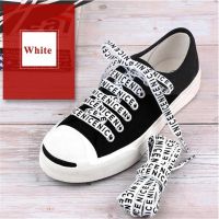 1 Pair Shoelaces Letter Print Flat Shoelaces 1CM Width Satin Silk Ribbon Sneakers Shoes lace Casuals Canvas Shoelace Strings