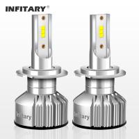 [ANYA Auto Parts] Infitary H7 H4ไฟรถยนต์ Led Canbus H11ไฟตัดหมอกอัตโนมัติ6500K H1หลอดไฟหน้า20000LM อุปกรณ์เสริม