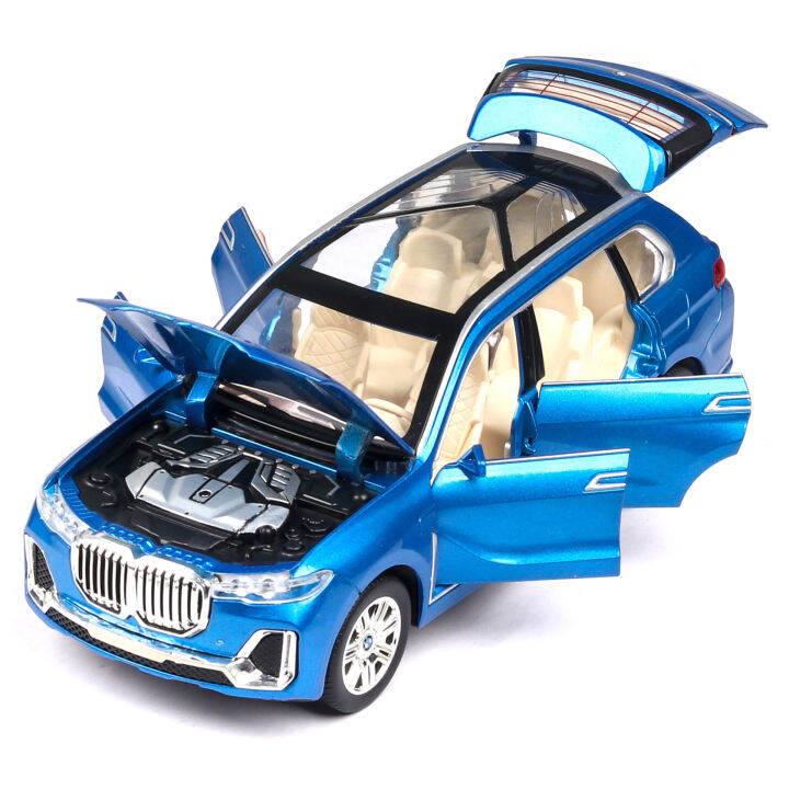 x7-bmw-แบบรถโลหะผสมมีไฟและเสียงประกอบรถ-diecast-ของเล่นสำหรับเด็กผู้ชายของขวัญวันเกิด-kids-toys-คอลเลกชันรถ