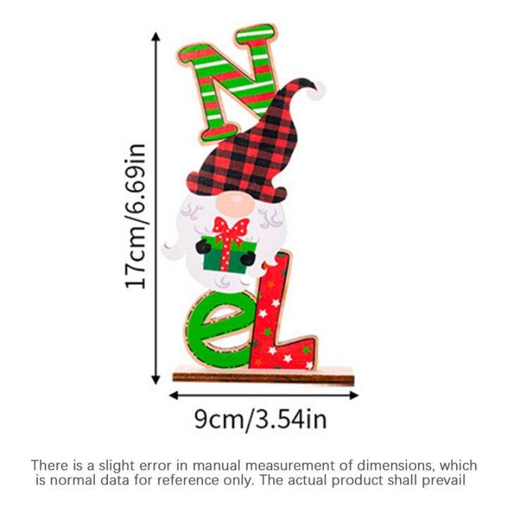 ราศีเมถุน-เครื่องประดับที่เป็นไม้คริสต์มาสของตกแต่งโต๊ะซานตาคลอสมนุษย์หิมะตัวอักษรของ-gnome-เครื่องประดับที่ทำจากไม้อุปกรณ์สำหรับปาร์ตี้คริสต์มาส