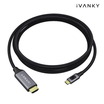 iVANKY USB-C To HDMI Cable 4K 60Hz Nylon Braided Cable, Type C [Thunderbolt 3 Compatible] รับประกัน 1ปี
