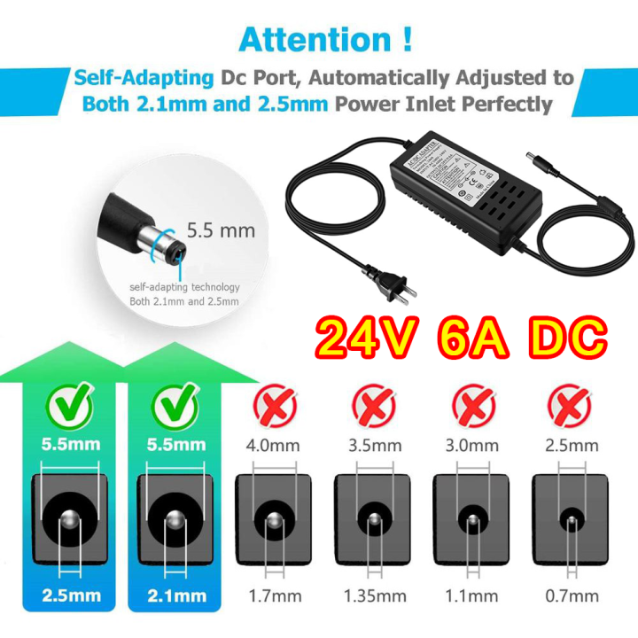 ac-dc-diffuser-power-adapter-diffuser-อะแดปเตอร์ไฟฟ้า-24v-6a-us-2-pin-plug