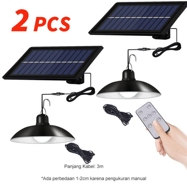 Solar Pendant Light Outdoor Indoor Solar Lamp 30 Led Dengan Garis Lampu ...