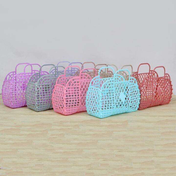 yf-1pcs-the-wash-storage-basket-bathroom-laundry-foldable-mesh-portable-plastic-sundries-assemble