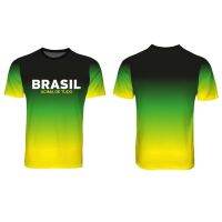 Xzx180305 patriot brazil3d mens print round collage classic short sleeve daily men clothing tee Ops