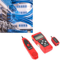 Network Cable Tester Automatic Delay Shutdown Cable Detector NF-308 with LCD Backlight Screen for Computer Network System for Communication Telephone System