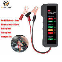 มินิ12โวลต์ทดสอบแบตเตอรี่รถยนต์ดิจิตอล Alternator Tester 6LED ไฟตรวจจับจอแสดงผลรถยนต์เครื่องมือทดสอบแบตเตอรี่อัตโนมัติสำหรับรถยนต์รถจักรยานยนต์