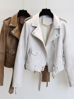 ℗♧☸ Ftlzz Faux Leather Jacket Streetwear Coat Biker with Female Outerwear