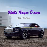 【MagicT】1:24 Scale Rolls Royce Dawn โมเดลโลหะผสมสังกะสีรถยนต์พร้อมแสงและเสียงและฟังก์ชั่นดึงกลับ Die Cast ของเล่นของขวัญคอลเลกชันของตกแต่งสำหรับเด็กผู้ชาย