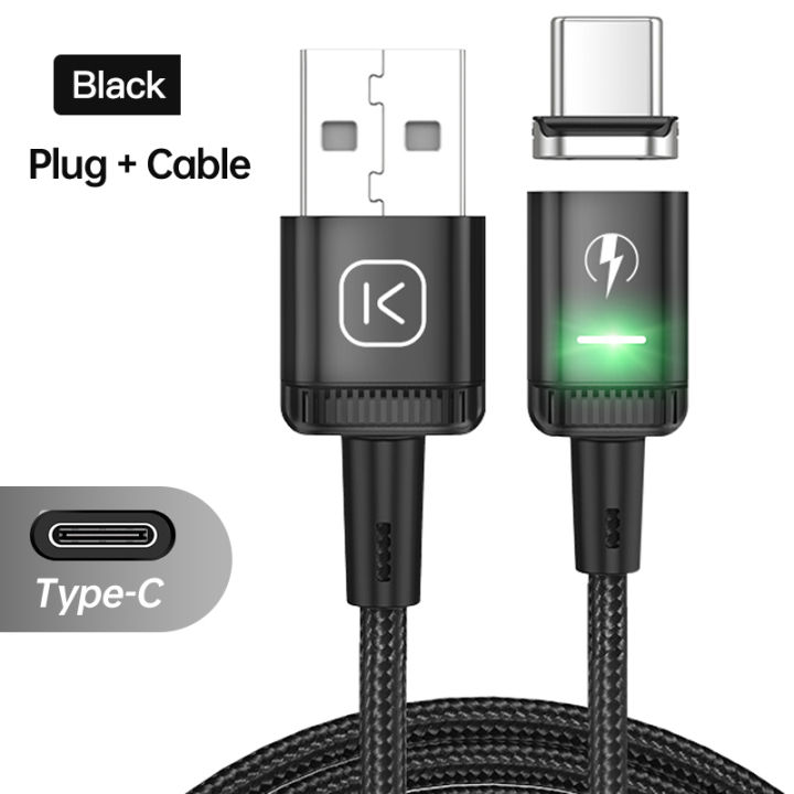 KUULAA Moblie Phone Charging Cable Cord USB Type C Wire Micro Magnetic USB Charger Cables for iPhone 13 12 Samsung Huawei Xiaomi