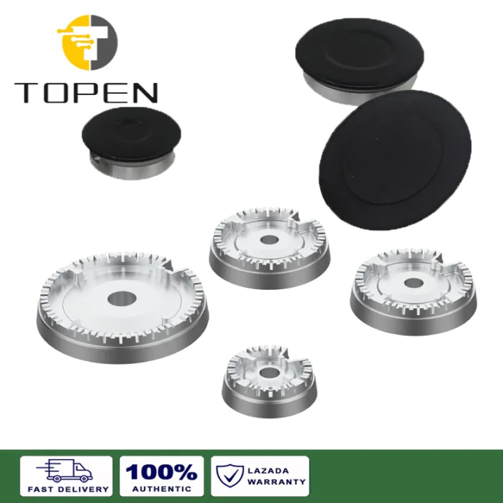 TOPEN 4 Pair Universal Electric Stove Burner Cover Burner Cap