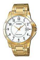 Casio Standard นาฬิกาข้อมือผู้ชาย สายสแตนเลส รุ่น MTP-V004,MTP-V004G,MTP-V004G-7B (CMG) - สีทอง