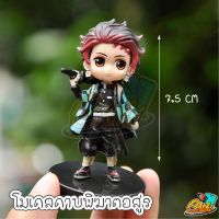 โมเดลดาบพิฆาตอสูร Qposket no Yaiba ขนาด 6.5cm - 7 cm ไม่มีกล่อง ครบชุด 6 ตัว Size S