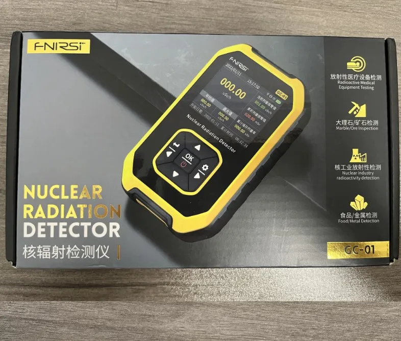 Handheld Portable Nuclear Radiation Detector LCD Display Household  Radioactive Tester Geiger Counter Y X-ray Detection Sound Vibrations  Light Triple