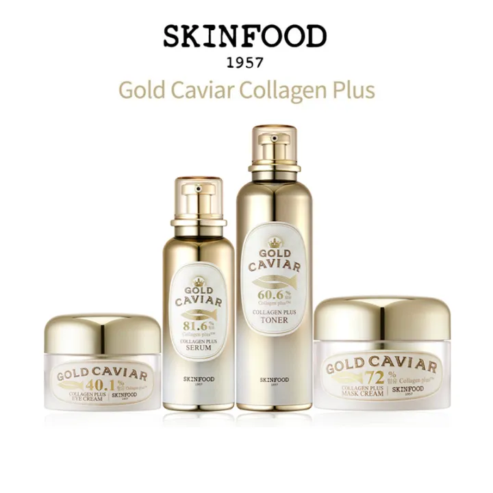 [100% Original] SKINFOOD Gold Caviar Collagen Plus Line for