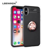 LEEWINDA สำหรับ iPhone X XS เคสโทรศัพท์สำหรับ iPhone XR XS MAX กรณี,Magnetic เกราะขอบซิลิโคนและ Hard ฝาหลังโลหะแหวนปลอก