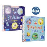 Sing and play bedtime playtime rhymes nursery rhyme mechanism operation book 2 volumes of childrens English Enlightenment mechanism Book Childrens classic nursery rhyme bedtime music English original imported book