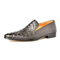 Mens Genuine Leather Crocodile Pattern Oxford Shoes For Men Luxury Dress Slipon Wedding Business Newest Brand Shoes