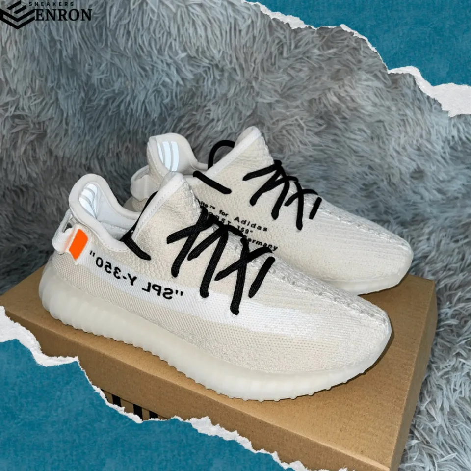 Giày Sneaker Adidas Yeezy 350 V2 Off White, Giày Thể Thao Nam Nữ Yz 350 V2  Ow Trắng Sữa, Full Box + Free Tất Nike | Lazada.Vn