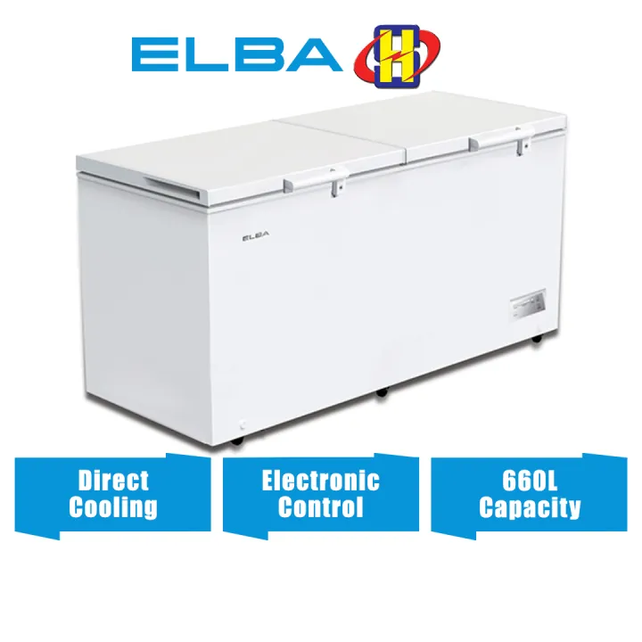 Elba Chest Freezer ARTICO EFH6651E(WH) 660L Fast Cooling & High