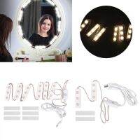 [Chujian home furnishing]  Microbrush LED กระจกแต่งหน้าแสงปรับความสว่าง USB เสียบ DIY กระจกแถบหลอดไฟความงามและสุขภาพ A