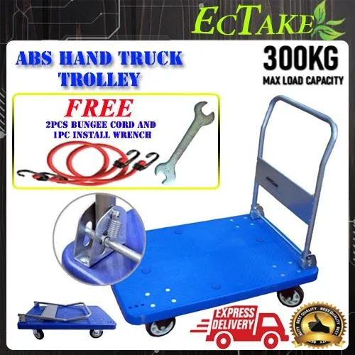 trolley ABS Heavy Duty Foldable PVC Platform Hand Truck Trolley (150kg