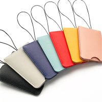 【DT】 hot  New Style PU Leather Luggage Tag Name ID Address Tags Suitcase Luggage Tag Solid Color Portable Label Boarding Pass Tag