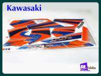 #สติ๊กเกอร์ติดรถ มอเตอร์ไซค์ ติดรถสีน้ำเงิน เคลือบเงา// Kawasaki SSR 6 Model year 2003 BODY STICKER for Blue Motorcycle