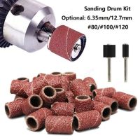 50Pc Polisher Machine Bits Drill Grit Sanding Band Grinding Ring Nail Art Tool Drill Bit Accessories Sandpaper Rotary Tools 120