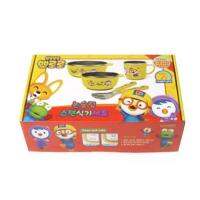 [COD]Pororo 304 Stainless Steel Non-Slip Tableware, 2 Bowls, Cup, Spoon And Set