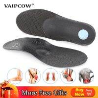 ☋♦℡ PU Black Leather orthotic insole for Flat Feet Arch Support orthopedic shoes sole Insoles for feet suitable men women O/X Leg