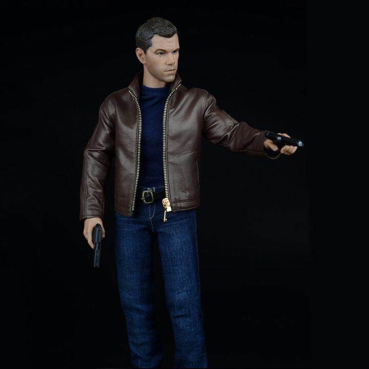 1-6-scale-matt-damon-male-man-agent-suit-leather-jacket-shirt-jeans-pants-accessories-clothing-clothes-set-12-inches-figures