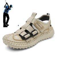 Summer New Outdoor Golf Sandals Mens Fashion Casual Golf Shoes Mens Anti-slip Sports Golf Shoes Size 38-46