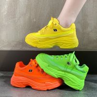 ✱☒ cri237 Fashionable Womens Shoes Breathable Comfortable Sports Shoes Yellow / Green / Orange