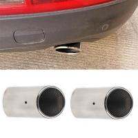 Stainless Steel Car Exhaust Straight Tail Pipe Tips Cover for 2007-2011 Car Accessories ,Silver