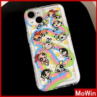 Mowin - เข้ากันได้สำหรับ เคสไอโฟน เคสไอโฟน11 เคส iphone 11 กรณีถุงลมนิรภัย TPU โปร่งใสกันกระแทกน่ารักการ์ตูนสาวตาโตเข้ากันได้กับ iPhone 14 13 PRO MAX 12 PRO MAX 11 XR XS 7Plus 8 PLUS