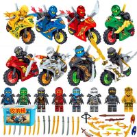 2023 LEGO Phantom Ninja Minifigure Cool Motorcycle Kaijie Kou Assembled Building Blocks Boy Toy God 【AUG】