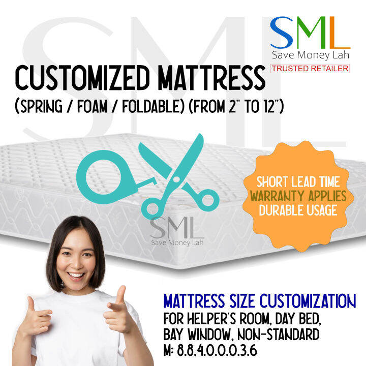 Customized Mattress / Customised Mattress / Odd Size Bed / Special Size ...