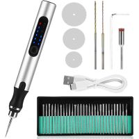 Electric Engraving Pen KitCordless Rechargeable Grinding Pen With 35 BitsFor Carving Glass Jewelry Wood Stone Manicure