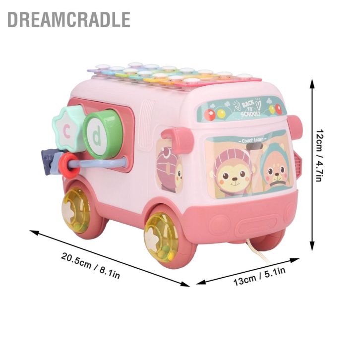 dreamcradle-บล็อกตัวต่อ-รูปตัวอักษร-รถบัส-เครื่องดนตรี-ขนาดเล็ก-อเนกประสงค์-ของเล่นเสริมการเรียนรู้เด็ก