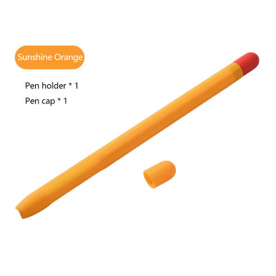 UNI เคสซิลิโคนนิ่มใช้ได้กับ Apple Pencil เคส2ND แท็บเล็ตป้องกันการสูญหายปากกาสัมผัสสไตลัสปลอกป้องกันนุ่มสำหรับ iPad
