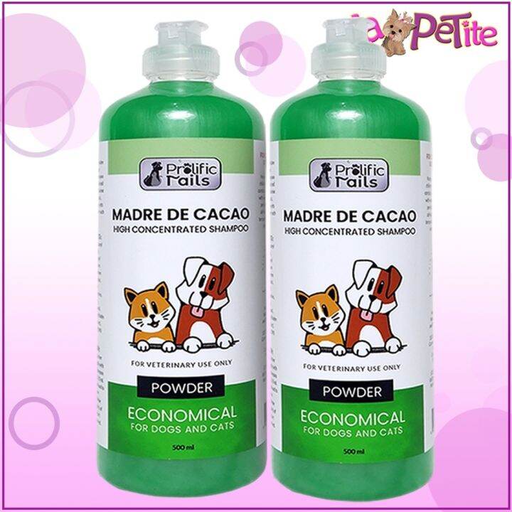 LKJMadre De Cacao Shampoo Powder Scent 500mL Set of 2 For Dogs Cats